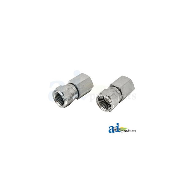Straight Female JIC Swivel X Male NPT Adapter (2 Pack) 3.75" x4" x2"